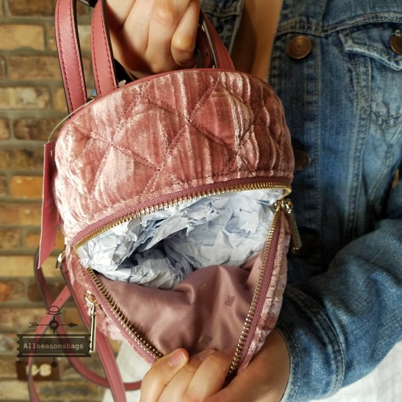 NATALIA Crushed Velvet Mini Backpack Kate Spade main image 9